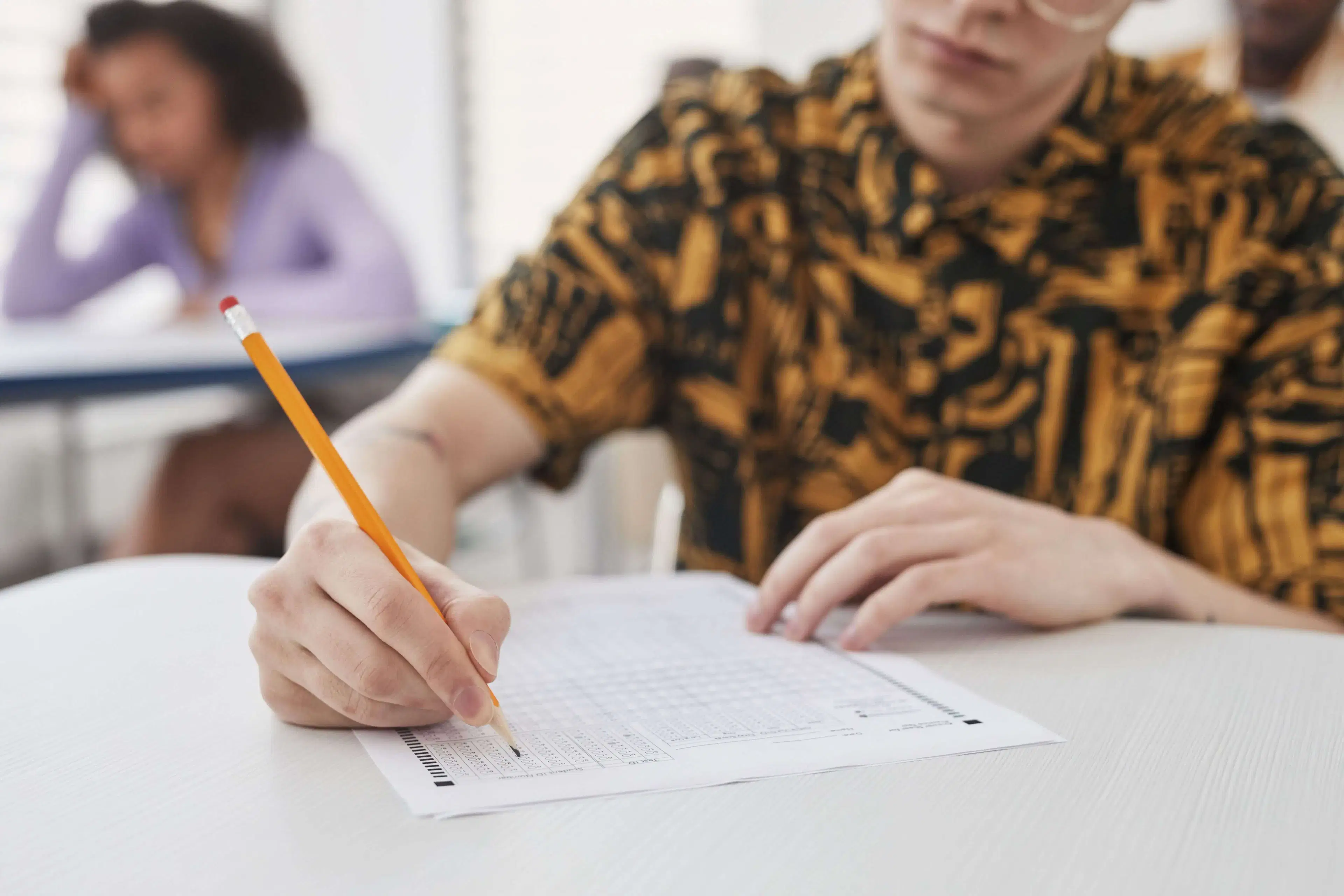 Student preparing for dMAT exam